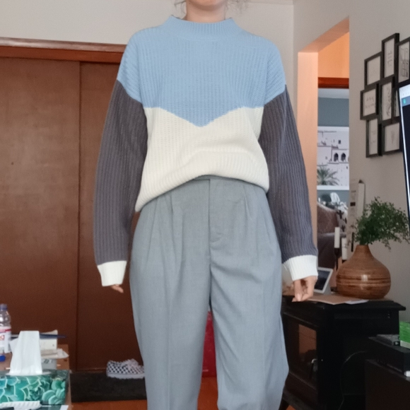 ⛔️SOLD⛔️🆕️NWT Buffalo by David Bitton Tricolor Knit Sweater - Picture 5 of 16